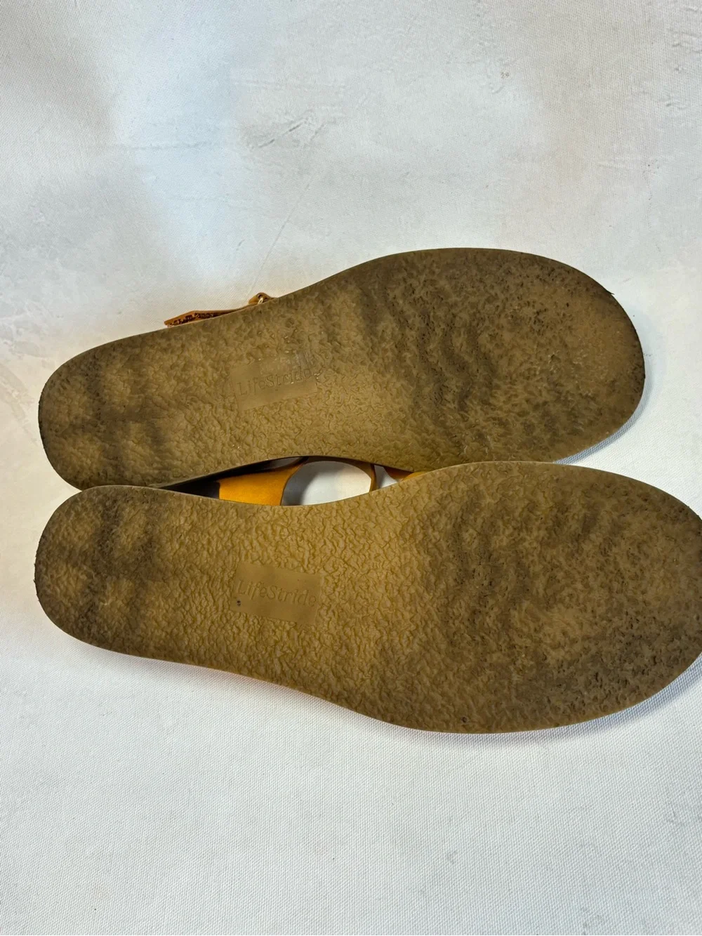 Women’s Life Stride Wren Walking Sandal in Inca Gold, Comfortable, Tan. 11 Wide
